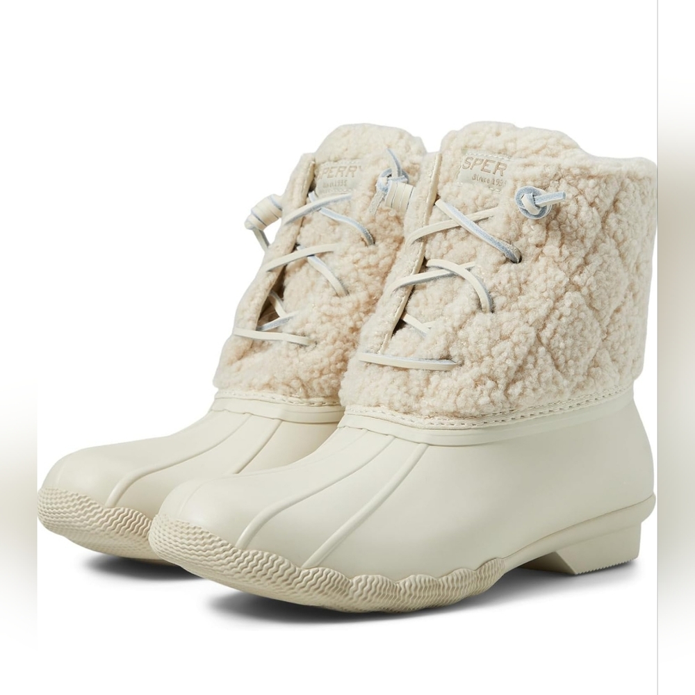 Sperry saltwater sherpa boots size 8